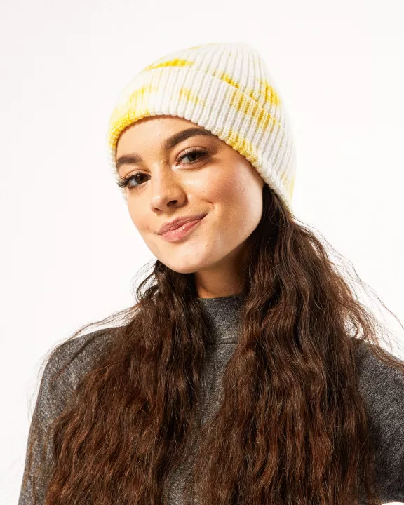 Tie-Dye Beanie - Yellow
