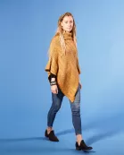 Marissa Knit Poncho - Gold