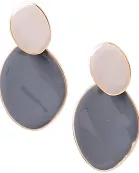 Gray Slipper Earrings