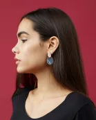 Gray Slipper Earrings