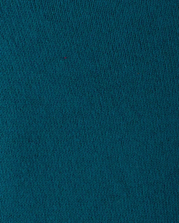 Elegant Solid Cotton Poncho - Teal