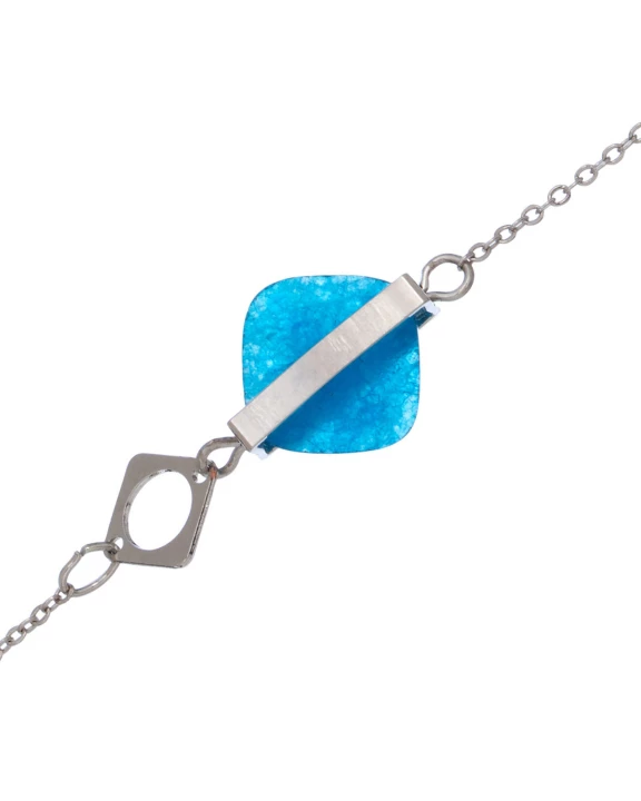 Sea Glass Square Anklet