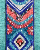 Southwest Floral Bloom Beaded Shoulder Bag