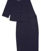 Le Suit Jacket and Skirt Suit (Plus Size)