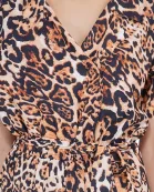 Set of 6 Brown Leopard Jumpsuit (S,M,L)