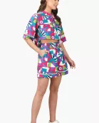 Set of 6 Geo Toucan Viscose Top (S,M,L)