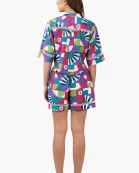 Set of 6 Geo Toucan Viscose Top (S,M,L)