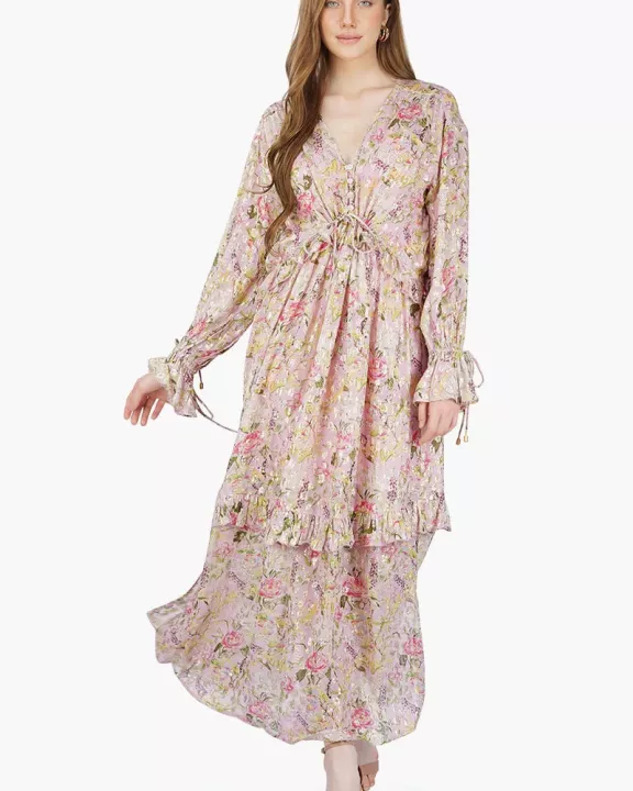 Set of 6 Blooming Dale Lurex Long Dress (S,M,L)
