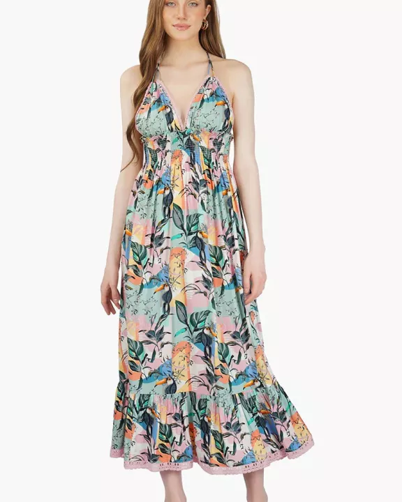 Set of 6 Palmrio Halter Dress (S,M,L)