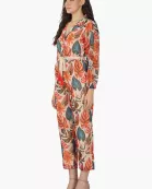 Set of 6 Alisha Leaf Printed Jumpsuit (S,M,L)