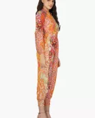 Set of 6 Multi Palm Paisley Jumpsuit (S,M,L)