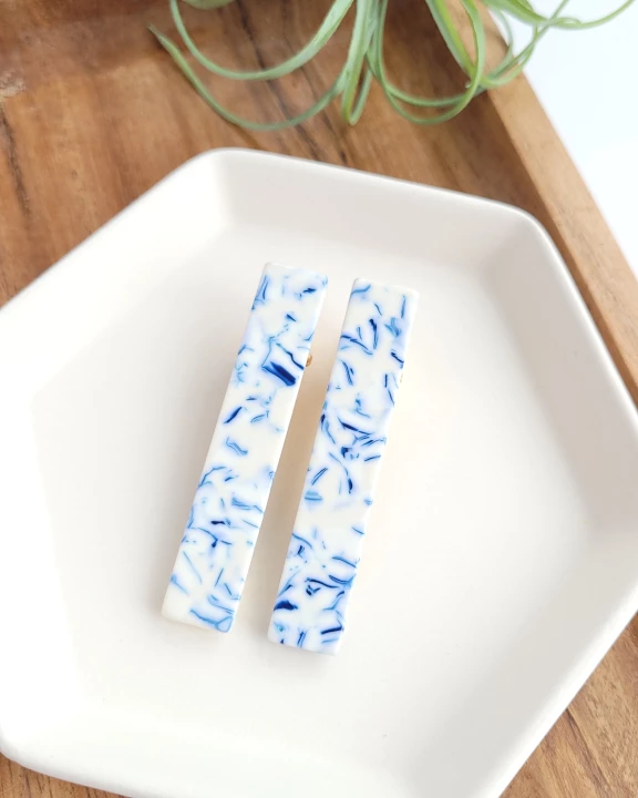Eleanor Hair Clips- Greek Goddess Blue