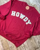 HOWDY Chenille Patch Sweatshirt