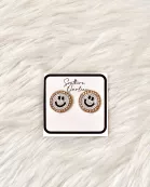 Happy Face Stud Earrings