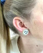 Happy Face Stud Earrings