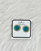 Happy Face Stud Earrings