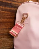 Blush Varsity Patch Duffle
