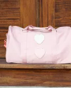 Blush Varsity Patch Duffle