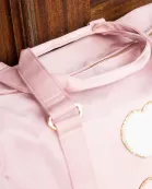 Blush Varsity Patch Duffle