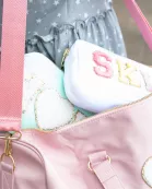 Blush Varsity Patch Duffle