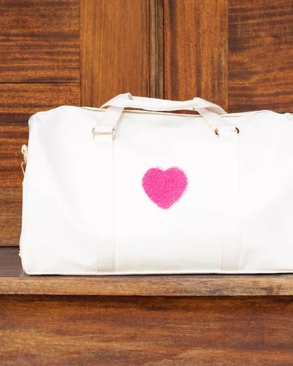 Nude Varsity Patch Duffle