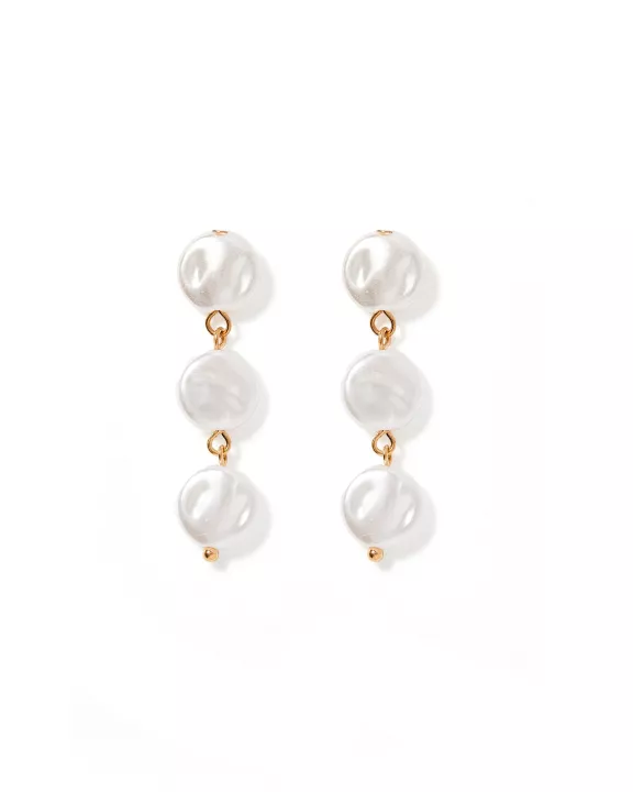 Libby - 3 Pearl - Earrings