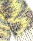 VIA FIORE Marbled Color Scarf Yellow