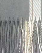 VIA FIORE Gray Jacquard Scarf Trendy Winter Essential