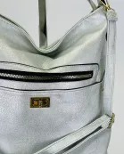 VIA FIORE Fashion City Collection Toronto Handbag Silver