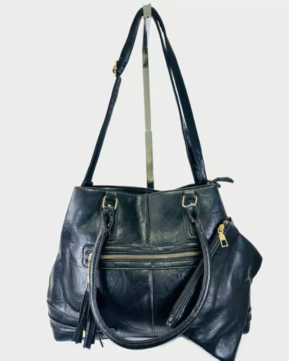 VIA FIORE Fashion City Collection Reno Handbag Black
