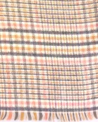 VIA FIORE Pink Plaid Scarf - Chic Winter Wrap