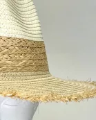 VIA FIORE Stylish Natural Hat Lightweight Versatile