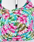 VIA FIORE Turquoise Miami Beach Bag Chic Summer Tote