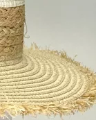 VIA FIORE Stylish Natural Hat Lightweight Versatile