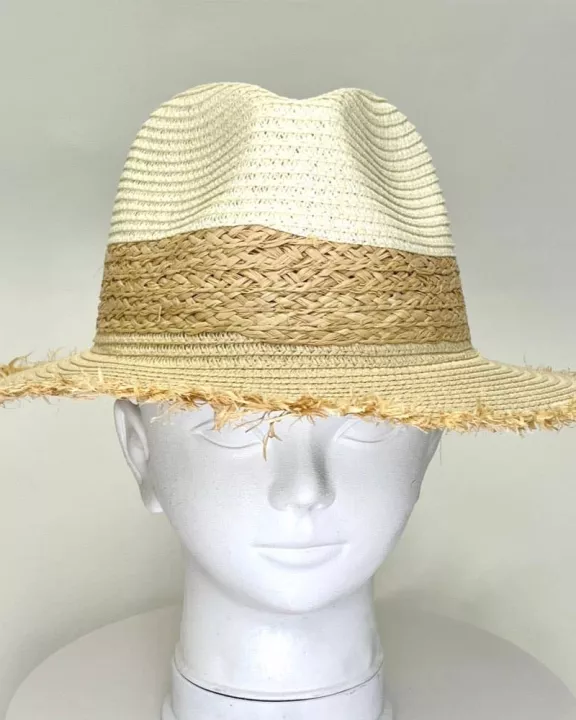 VIA FIORE Stylish Natural Hat Lightweight Versatile