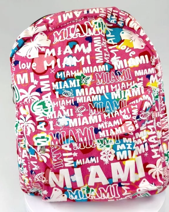 VIA FIORE Vibrant Pink Miami Beach Tote Tropical Fun Fest