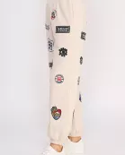 HIGHT WAIST MULTI PATCHES JOGGER PANTS