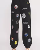 PLUS SIZE MULTI PATCHES JOGGER PANTS