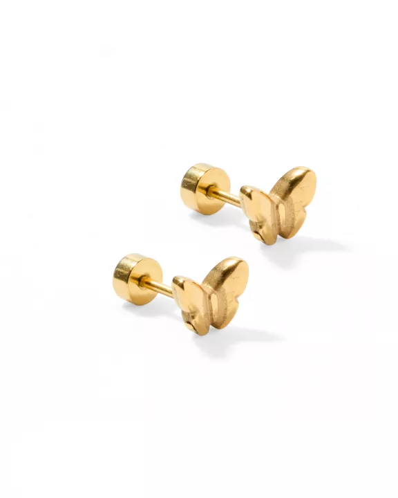 Screwback Stud Earrings - Bella Butterfly