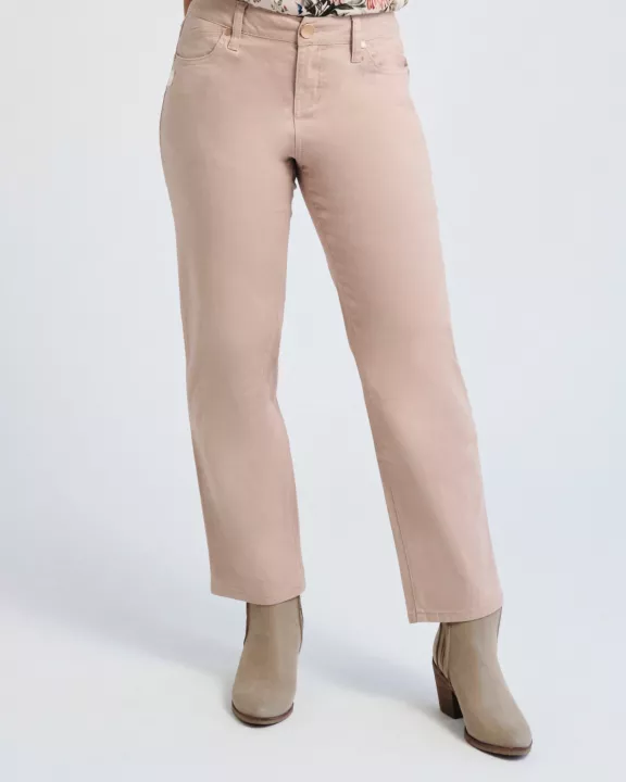 PETITE 26" SLIM STRAIGHT IN DUSTY ROSE