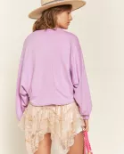 TERRY BATWING SLEEVE TOP
