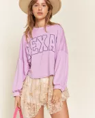 TERRY BATWING SLEEVE TOP