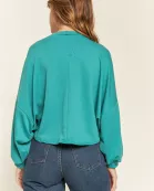 TERRY BATWING SLEEVE TOP