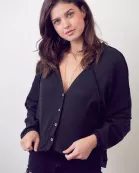 BUTTON DOWN CROPPED CARDIGAN