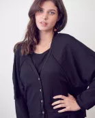 BUTTON DOWN CROPPED CARDIGAN