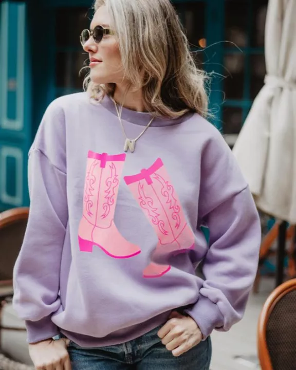 Kicking Boots Western Wholesale Sweatshirt