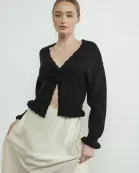 MAS3060 FLOWER RUFFLE CARDIGAN