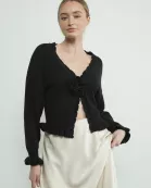 MAS3060 FLOWER RUFFLE CARDIGAN