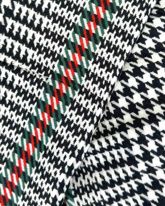 VIA FIORE BLACK PLAID WOMEN’S FASHION SCARF