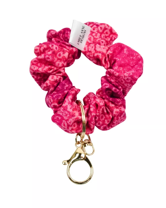 Think Pink Scrunchie Key Chain